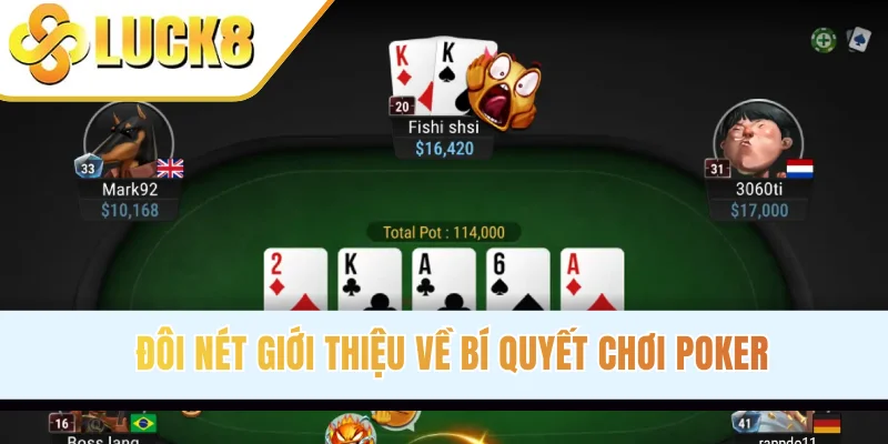 Đôi nét giới thiệu về bí quyết chơi Poker