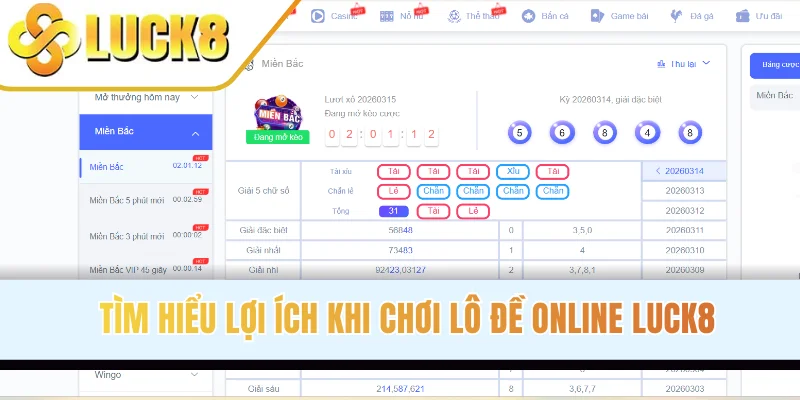Tìm hiểu lợi ích khi chơi xổ số LUCK8